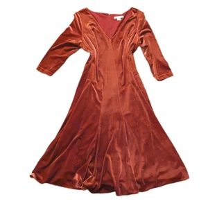 Beautiful ! Coldwater Creek velour dress size medium